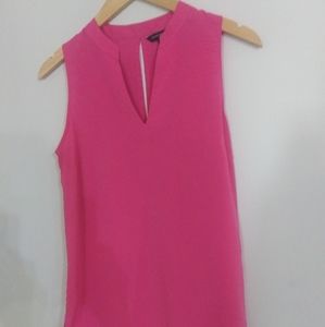 Pink sleeveless top